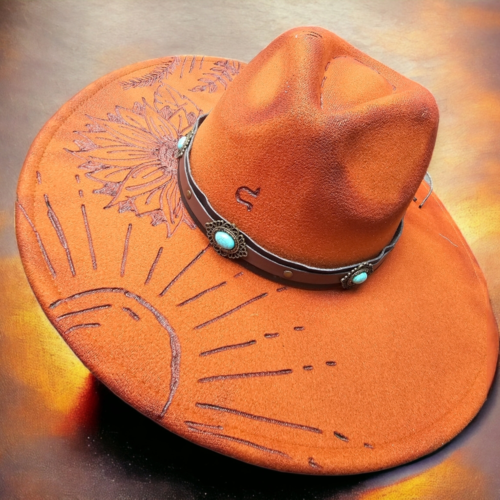 Handcrafted Burnt Rancher Hat